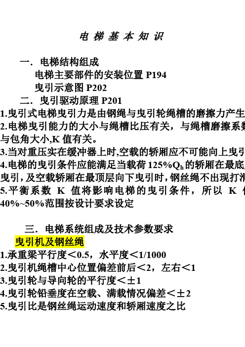 电梯基本知识