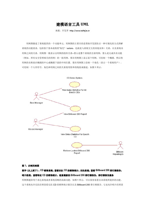 建模语言工具UML