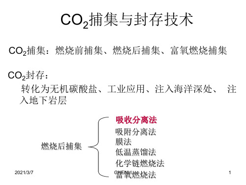 CO2捕集技术PPT课件