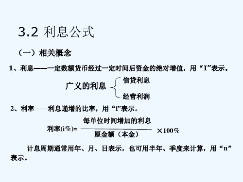 工程经济学利息公式