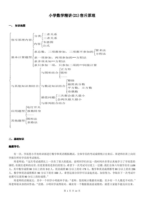 小学数学精讲(21)容斥原理