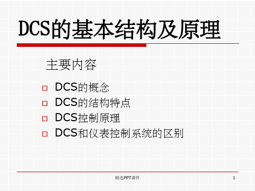 DCS的基本结构及原理PPT课件