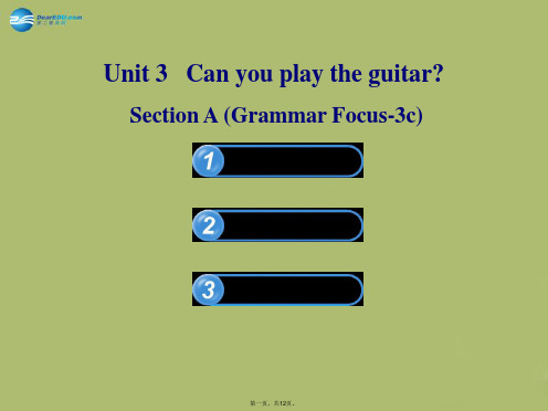 六年级英语下册 Unit 3 Can you play the guitar Section A(G