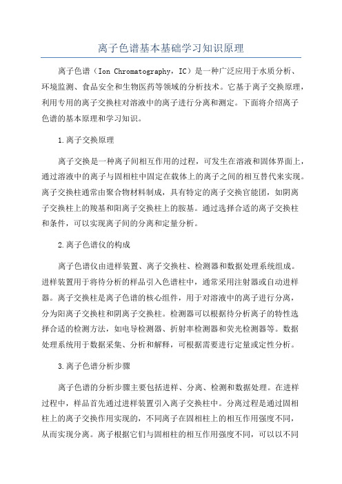 离子色谱基本基础学习知识原理