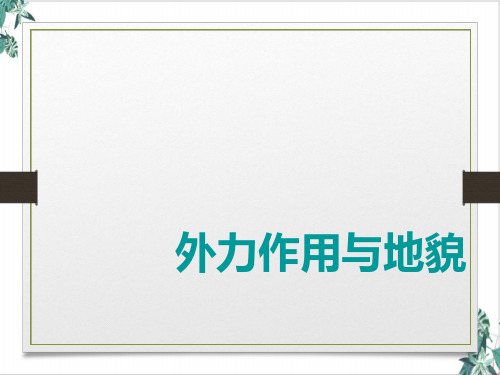 2020高考地理微专题突破ppt课件微专题九外力作用与地貌(通用)ppt(50张)