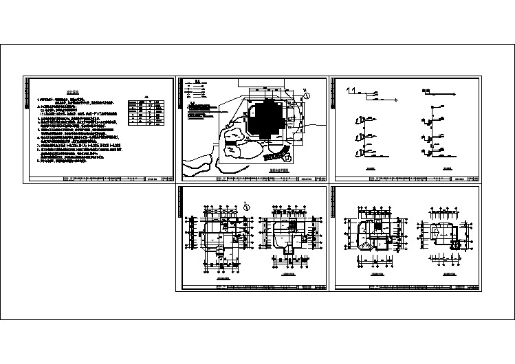 别墅电气规划设计cad图