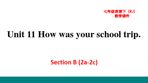 新目标(人教)七年级下册英语教学课件 Unit1 11  Section B (2a-2c)