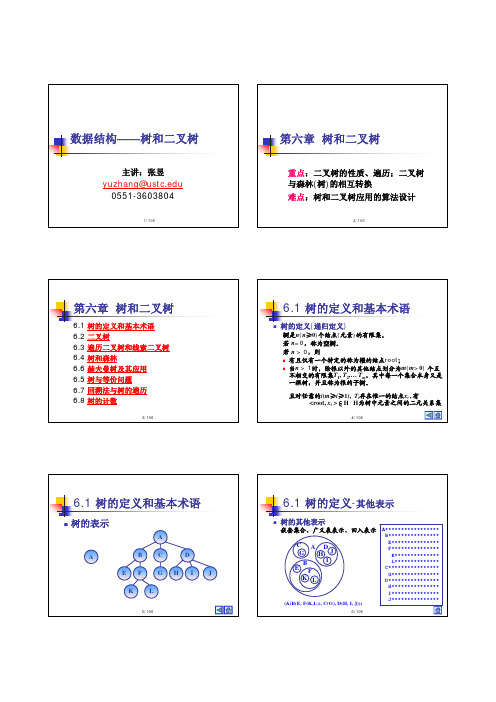 与森林（树）的相互转换难点树和二叉树应用的算法设计应用