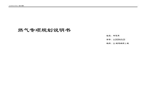 燃气专项规划