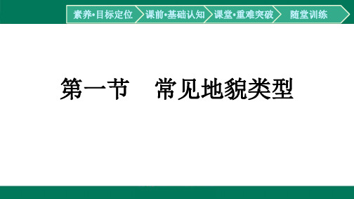 第4章地貌第1节常见地貌类型-2024-2025学年高中地理必修第一(人教版)配套课件