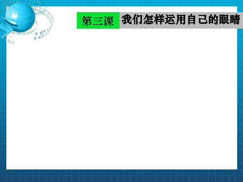 高一美术我们怎样运用自己的眼睛ppt课件