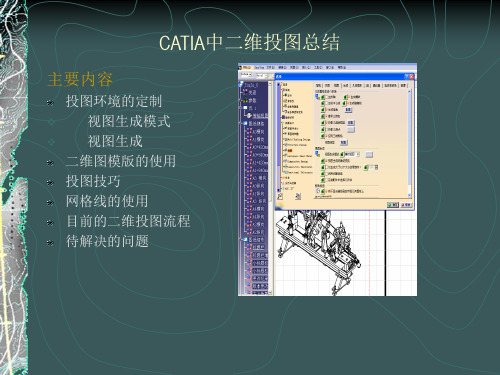 CATIA出二维图的基本操作