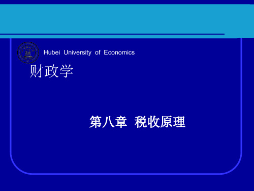 税收原理课程讲义