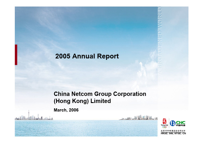 2005年中国网通年度业绩报告之推介材料