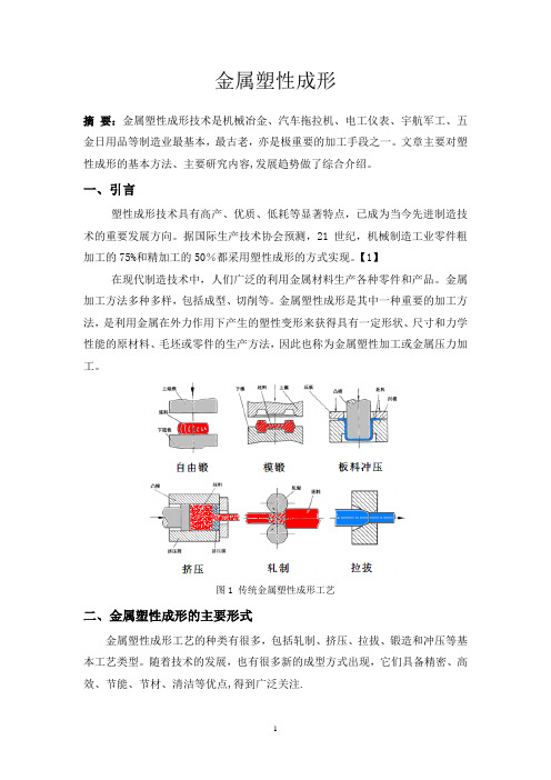 金属塑性成形综述