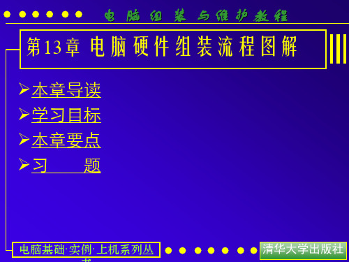 电脑组装与维护教程电子课件——电脑硬件组装流程图解