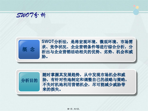 健康管理专业《2.3 SWOT方法》