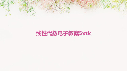 线性代数电子教案5xtk