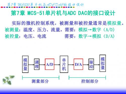 第6章 MCS51单片机的AD DA接口