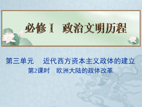 高考历史总复习名师精讲课件必修Ⅰ 第3单元 近代西方资本主义政体的建立 第2课时