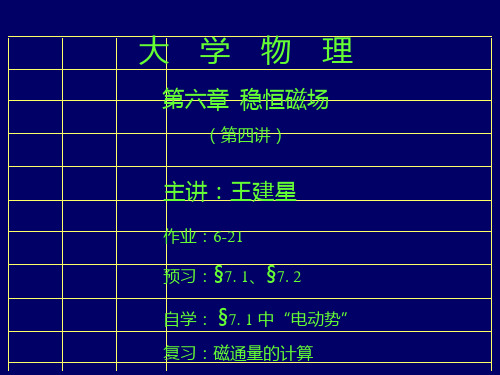 大学物理电磁学课件PPT