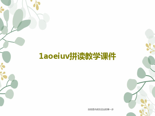 1aoeiuv拼读教学课件共42页