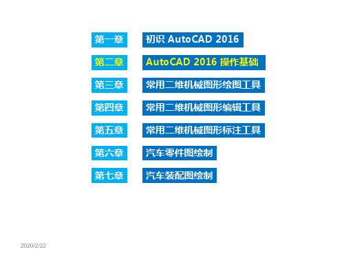 AutoCAD 2016 操作基础