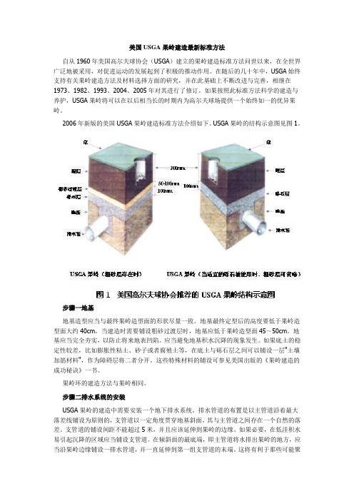 美国USGA果岭建造最新标准方法