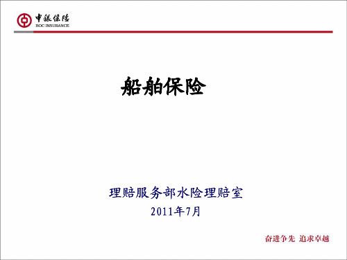 船舶保险课件PDF