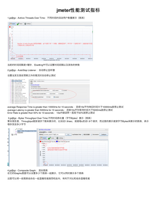 jmeter性能测试指标