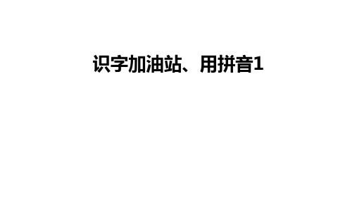 2024年秋一年级上册语文园地三 识字加油站 用拼音 课件(共17张PPT)