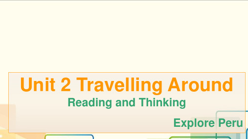 Unit2TravellingAroundReadingandThinking课件高中英语人教版