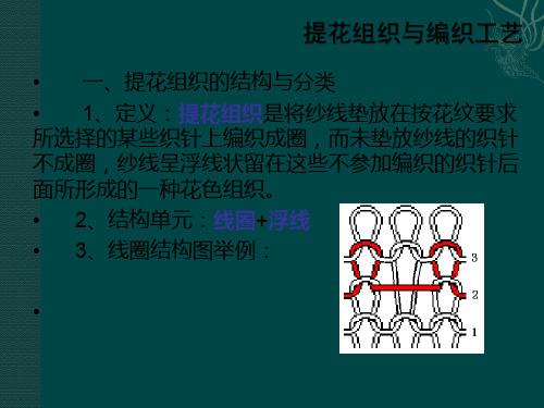 提花组织与编织工艺