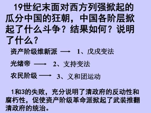 辛亥革命和北洋军阀的统治 PPT课件 人教版