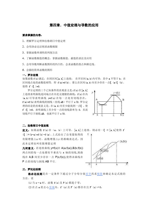 第四章.中值定理与导数的应用