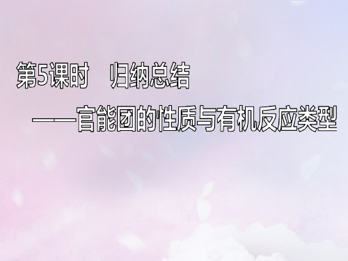 (新课改省份专版)高考化学一轮复习9.5归纳总结官能团的性质与有机反应类型课件