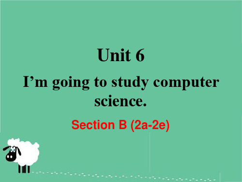 人教版八上Unit6 I’m going to Section B (2a-2e) 教学课件