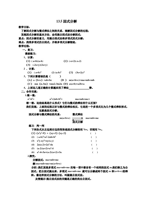 因式分解-提公因式法 (2)