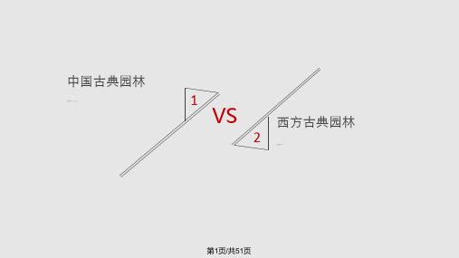 中西方园林的对比PPT课件