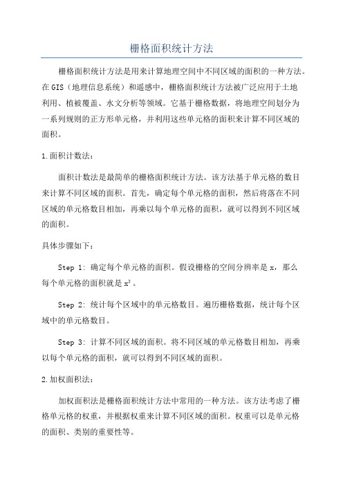 栅格面积统计方法