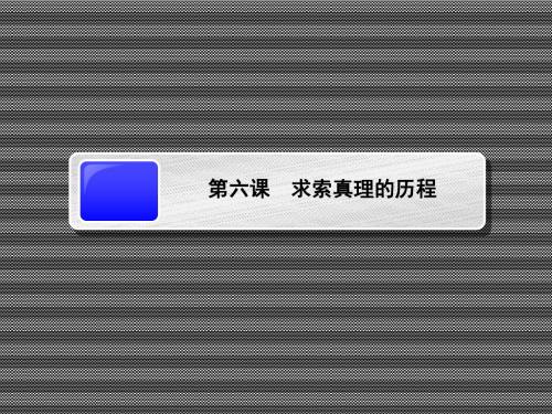 2013届高考政治一轮总复习课件必修四第六课求索真理的历程(人教版)