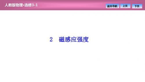 2018-2019学年人教版版选修3-1 第三章 2 磁感应强度 课件(36张)