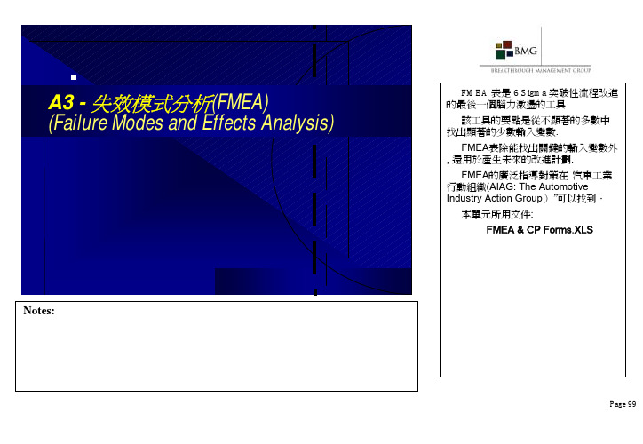 SixSigmaDMAIC全套培训教材-FMEA失效模式分析(PDF32页)