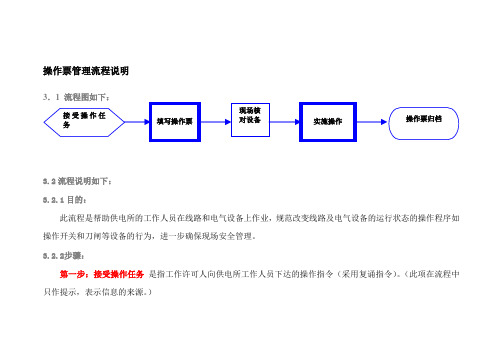 操作票管理流程说明