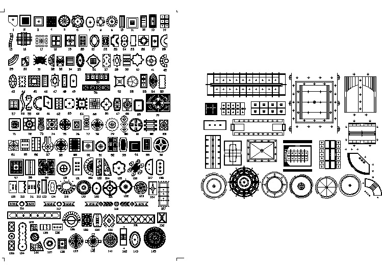 【CAD图纸】天花集锦施工图(精美设计图)