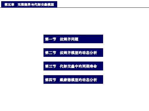 中级宏观经济学戴蒙德模型