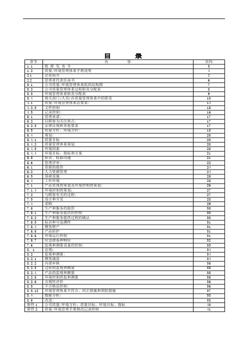 国军标质量手册 定稿