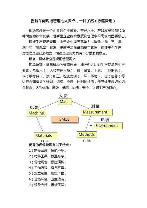 图解车间现场管理七大要点，一目了然（收藏备用）