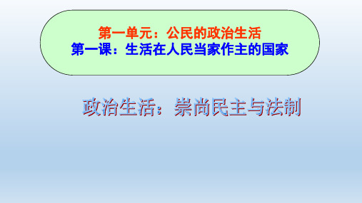 高一政治必修二第一课:第三框PPT课件