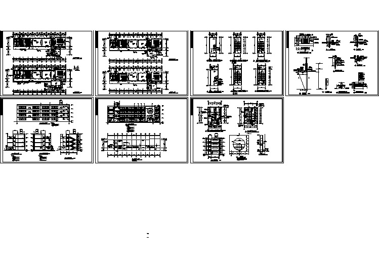 小学教学楼建筑全套设计方案施工图纸